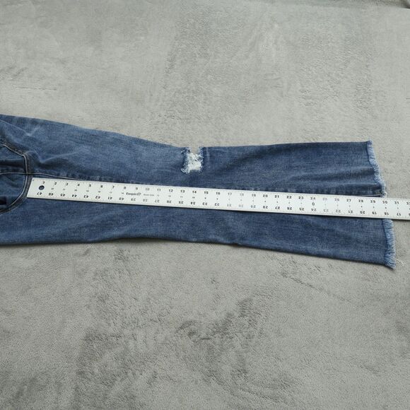 Southern Grace Jeans Women's 18 Blue High-Rise Flare Denim 30" Inseam Distressed - Picture 15 of 15